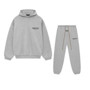 Essentials Light Gray and Dark Grey and Black Hoodie and Joggers Set (Reps DM)